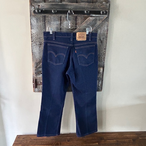 Men's Vintage 517 Orange Tab Dark Wash Levi's Jeans - Picture 2 of 4